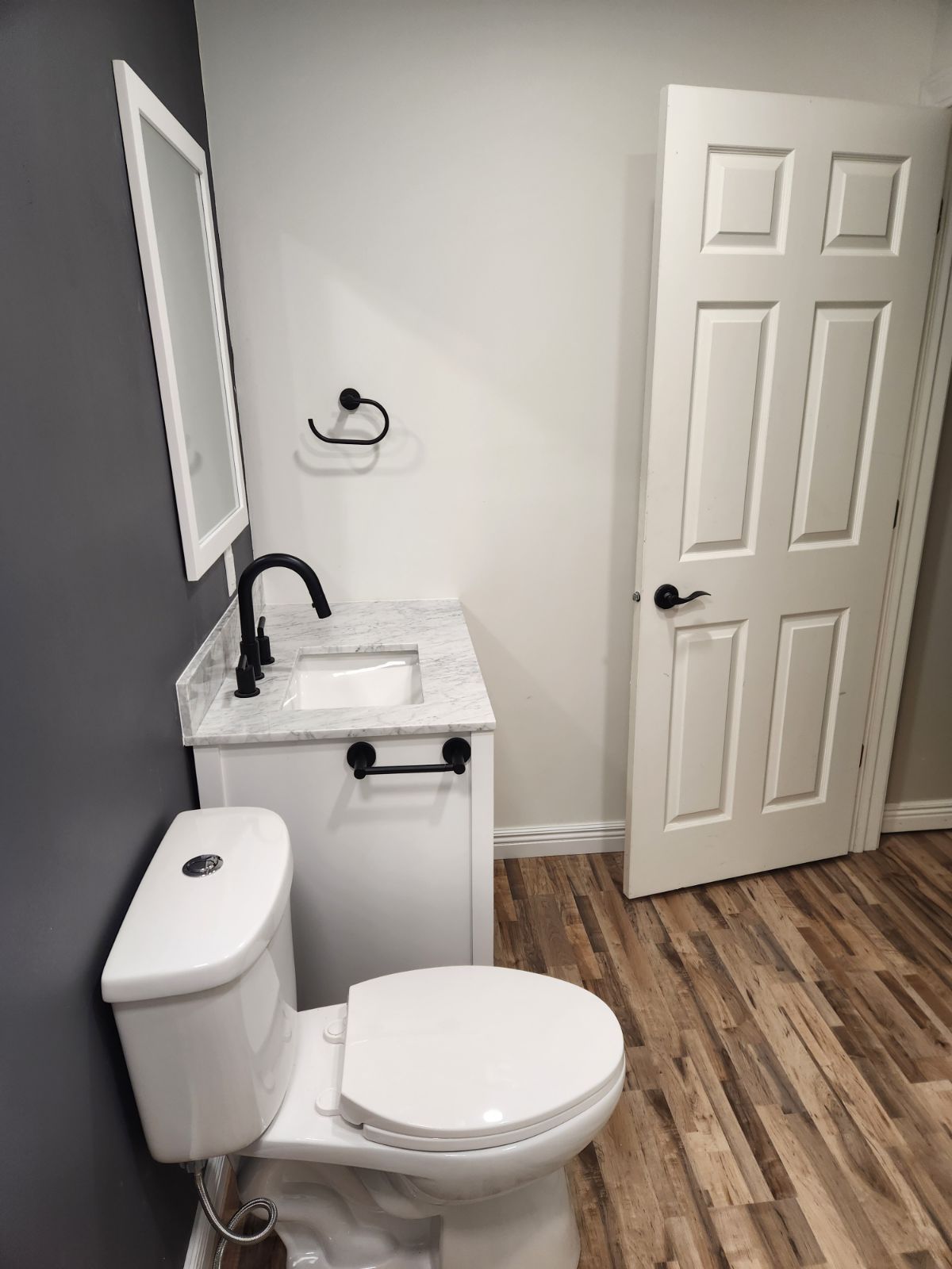 Basement bathroom inside look