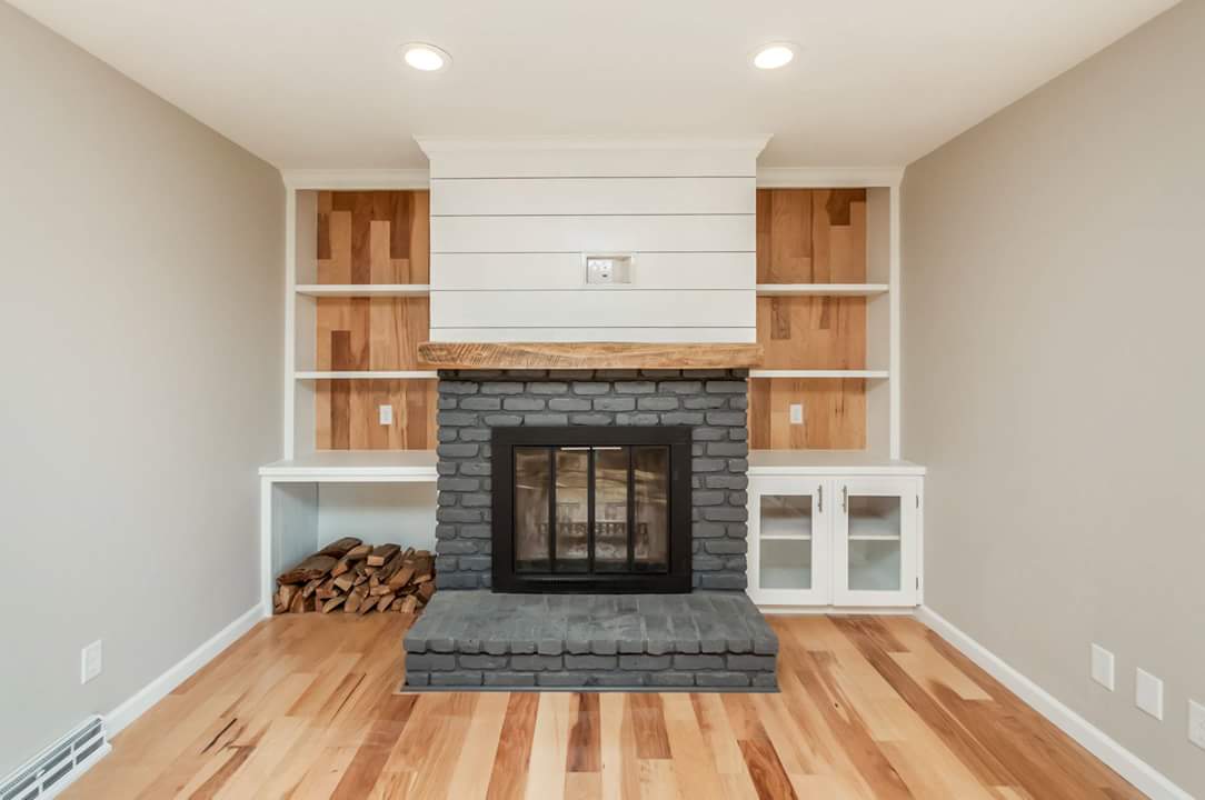 Fireplace and Shelf Remodel
