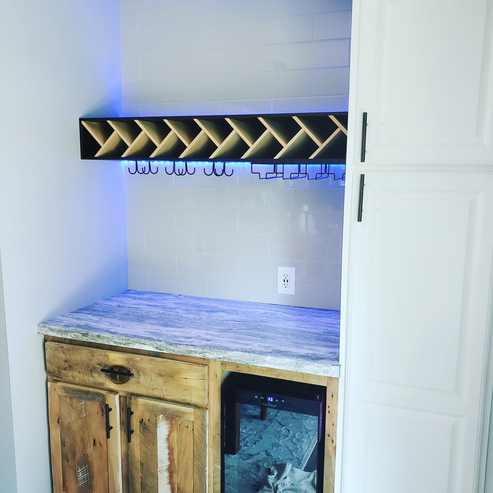 Custom Wine Rack and Lighting