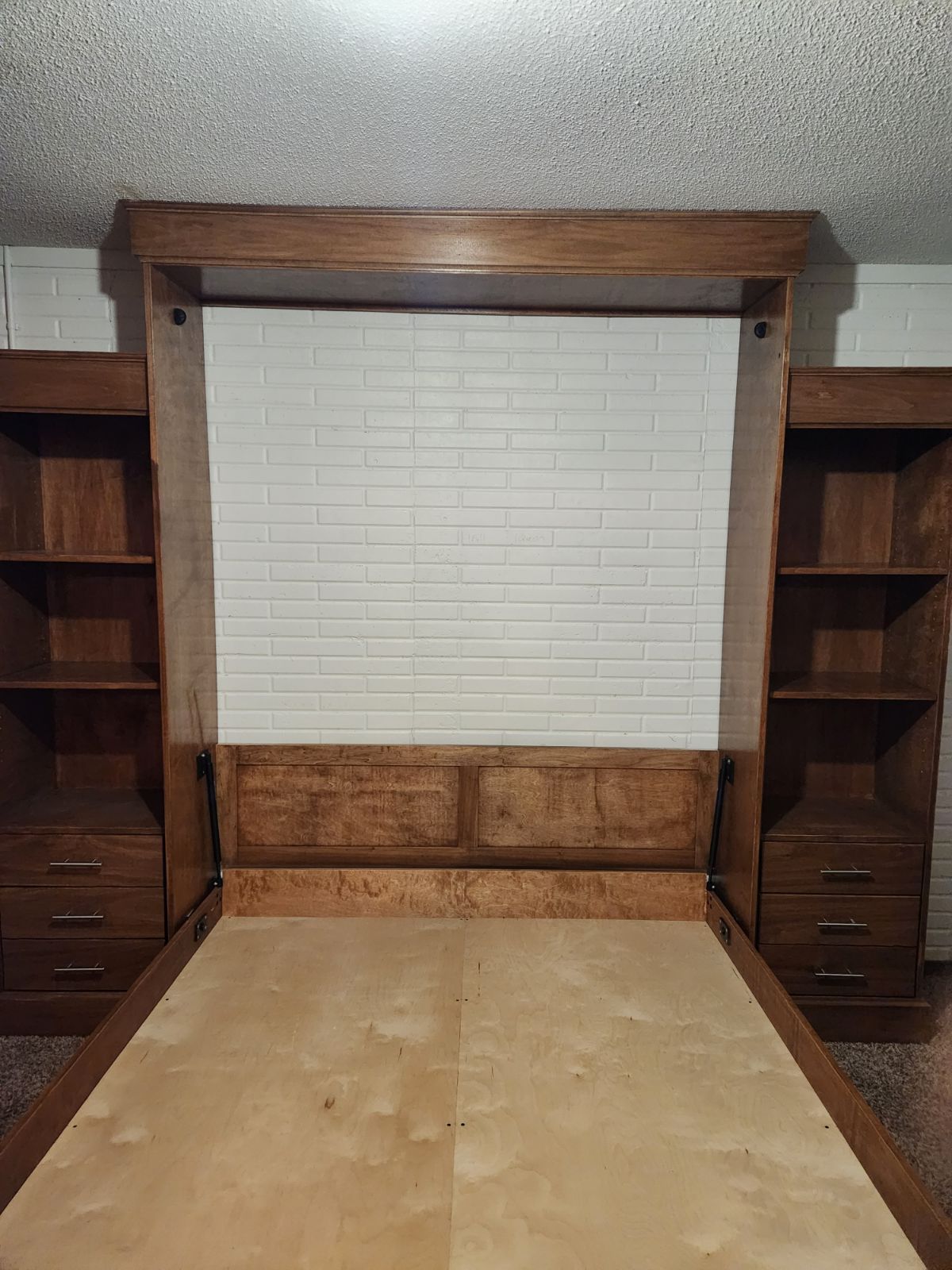 Murphy bed folded open