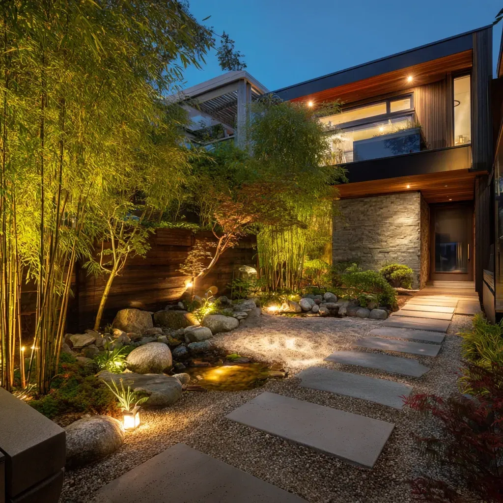 Premium Christmas and Holiday Lighting Vancouver BC outdoor experts delivering residential backyard festive decorations, roofline LED lighting, patio string lights, driveway holiday spotlights, garden tree illumination, commercial holiday setups, and complete outdoor seasonal lighting.