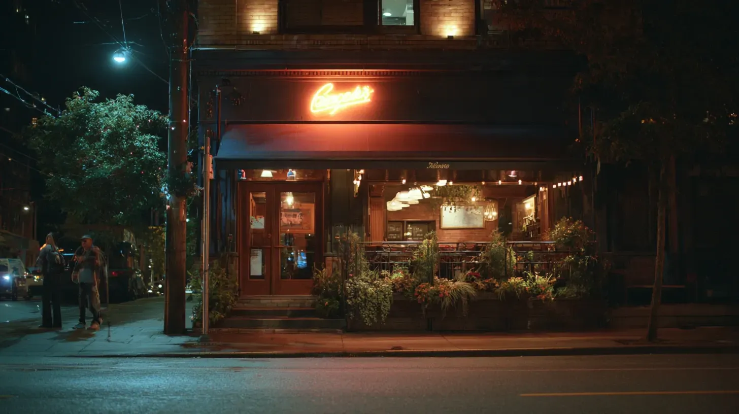 Professional Bistro Lighting Vancouver BC outdoor contractors offering backyard patio string light installations, residential garden spotlights, driveway accent LEDs, café-style terrace lighting, pathway illumination, commercial outdoor patio systems, and modern festive lighting services.