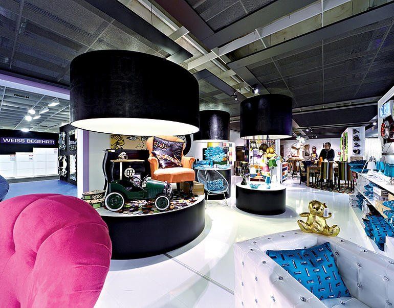 Lampenkap boven product display