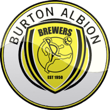 The logo for burton albion brewers is yellow and black