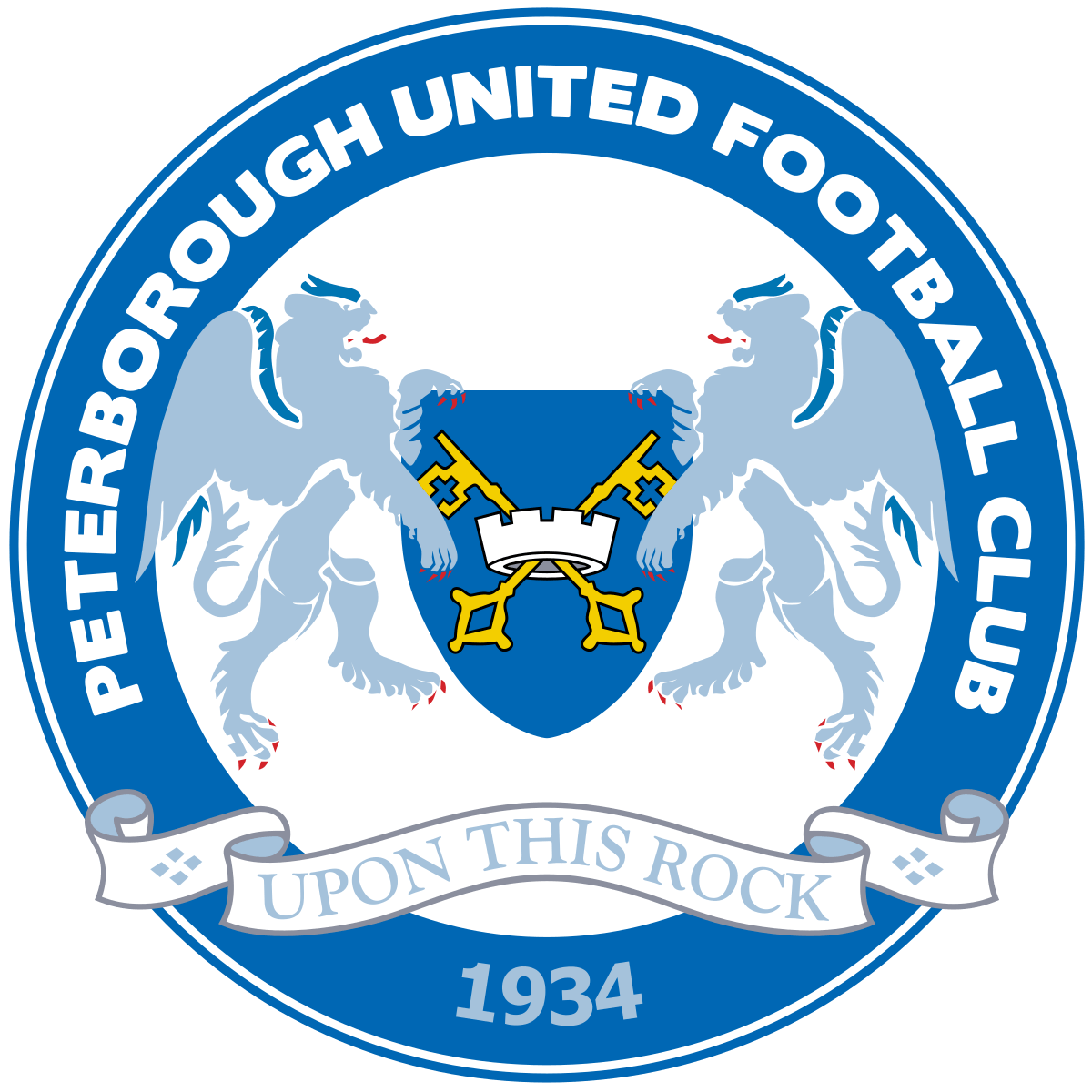 The logo for peterborough united football club was created in 1934
