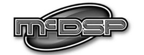 A black and white logo for mdsp on a white background