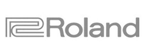 The roland logo is on a white background.