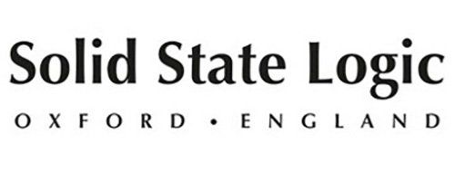 A black and white logo for solid state logic oxford england