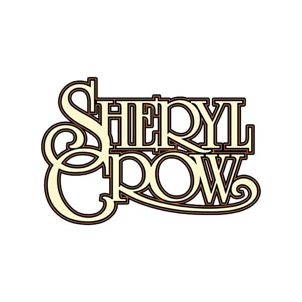 A logo for sheryl crow is on a white background.