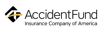 Accident Fund Insurance Company of America logo. Features a black diamond with an 