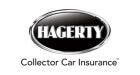 Hagerty Collector Car Insurance logo. Oval black emblem with white text.