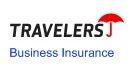 Travelers business insurance logo with red umbrella.