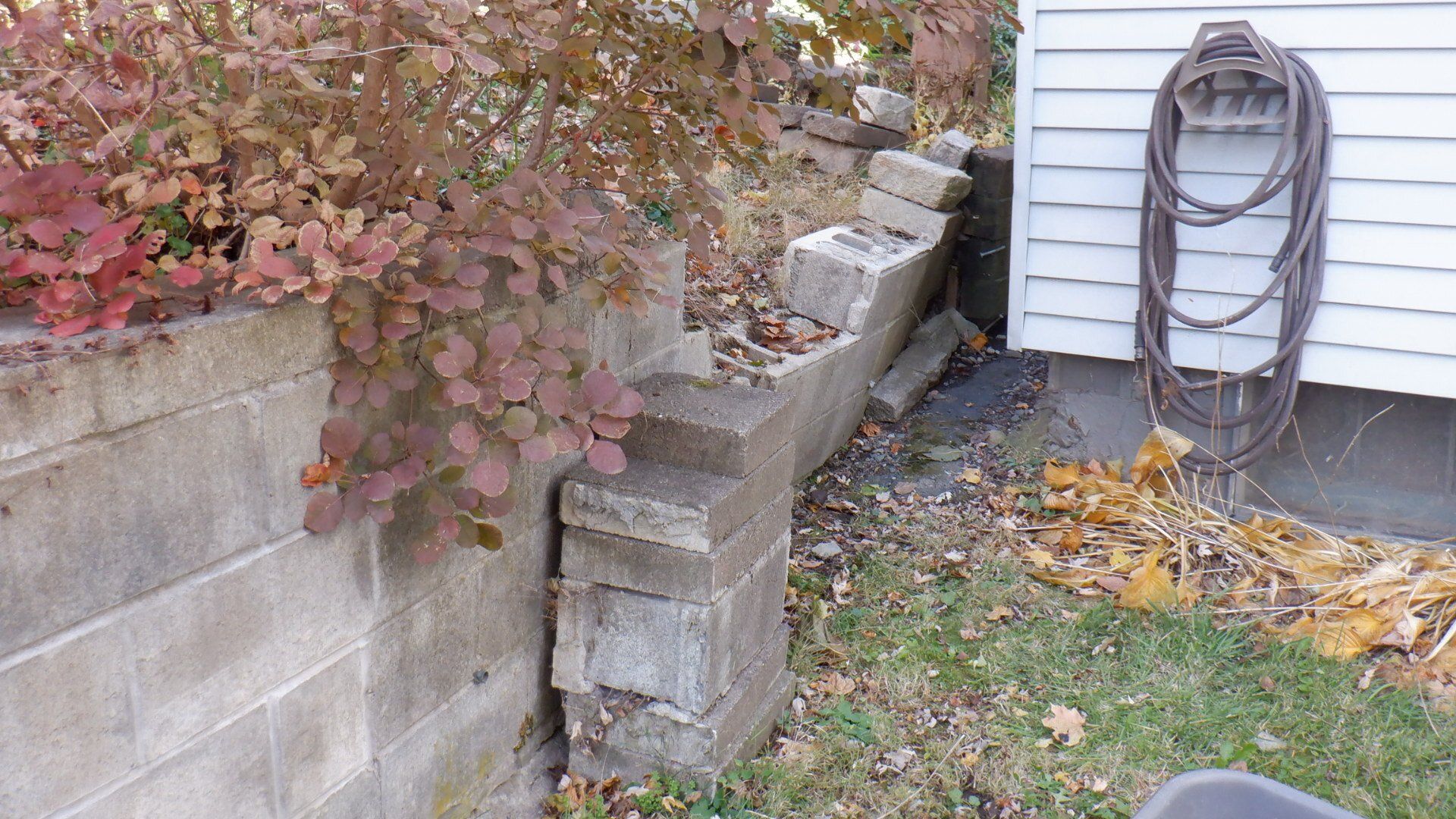 Stone Wall Failing — Albany, NY — Discovery Home Inspection