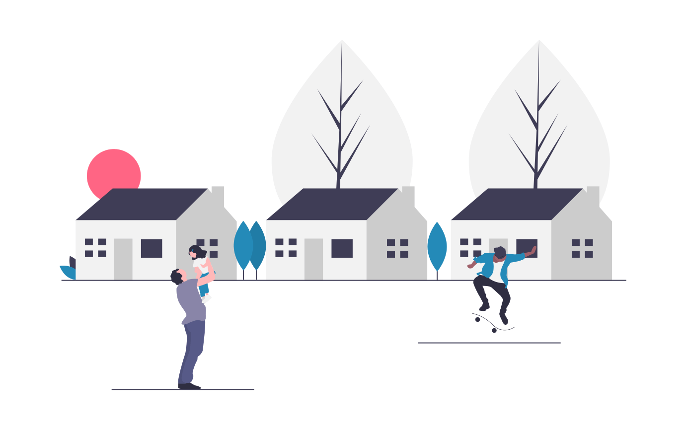 neighborhood illustration