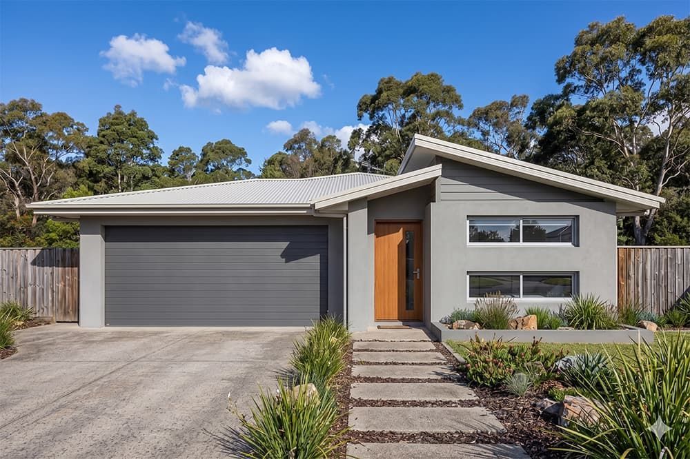 A Small House with A Skillion Roof and White Windows — Evolution Building Group Dapto, NSW