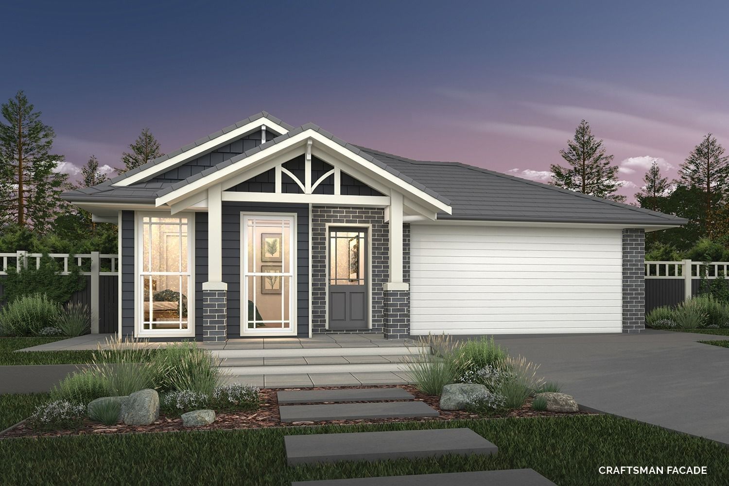 An Artist's Impression of A House with A Gray Roof and White Trim — Evolution Building Group Dapto, NSW