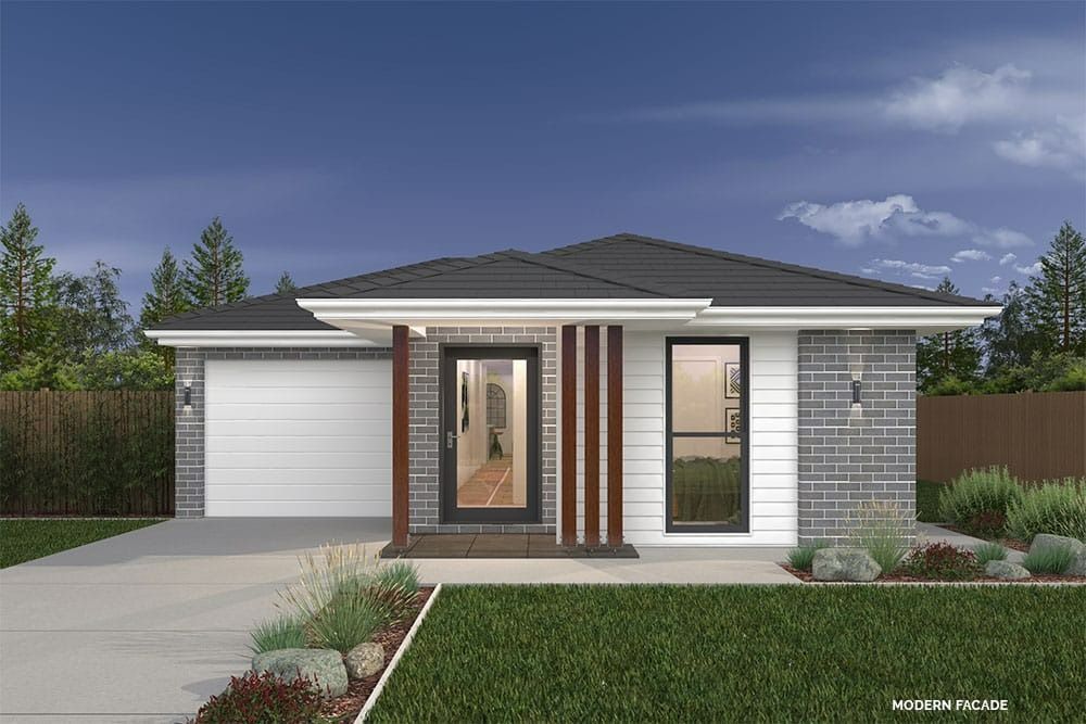 An Artist's Impression of a House With a Black Roof — Evolution Building Group Dapto, NSW