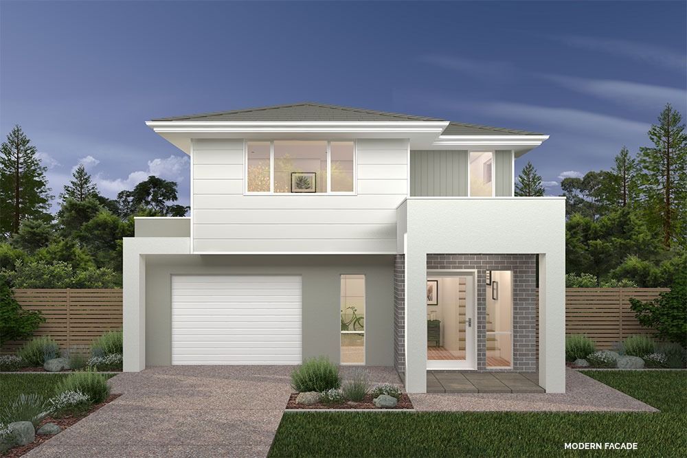 An Artist's Impression of A Modern House with A Garage — Evolution Building Group Dapto, NSW