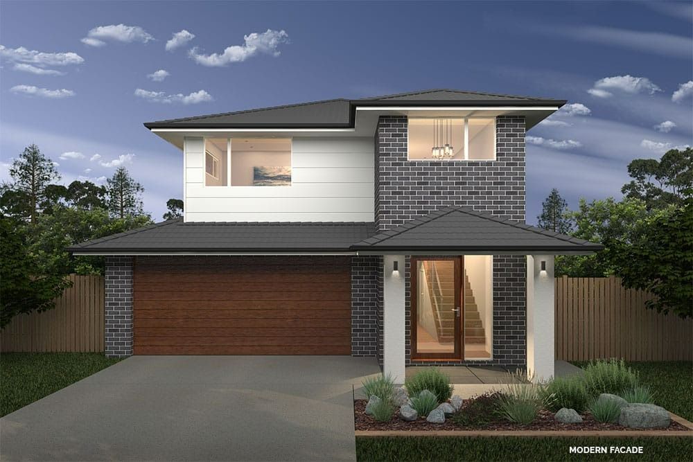 An Artist's Impression of A House with A Modern Facade — Evolution Building Group Dapto, NSW