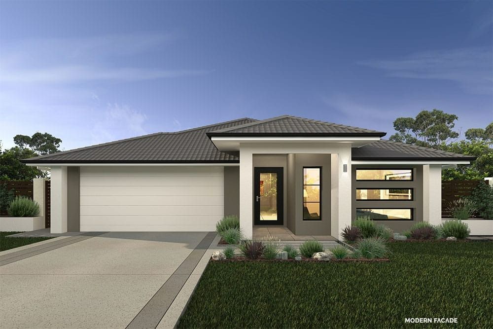 An Artist's Impression of A Modern House with A Black Roof — Evolution Building Group Dapto, NSW