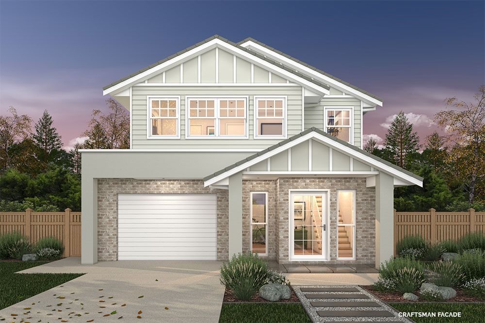 An Artist's Impression of A House with A White Garage Door — Evolution Building Group Dapto, NSW