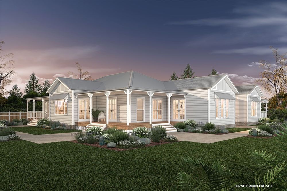 An Artist's Impression of A White House with A Large Porch — Evolution Building Group Dapto, NSW
