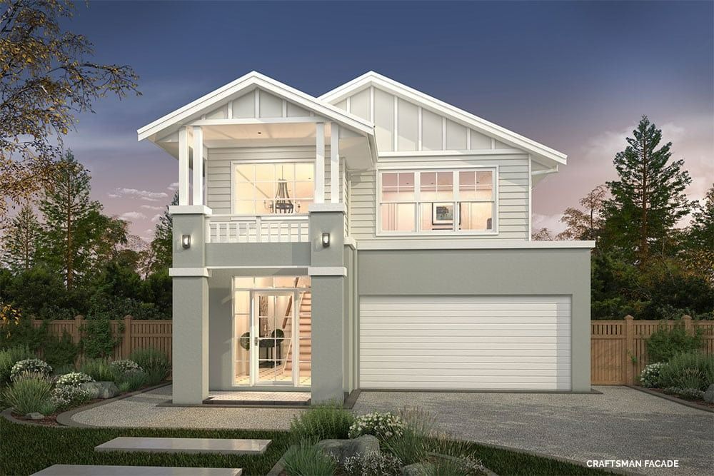 An Artist's Impression of A House with A Garage and A Balcony — Evolution Building Group Dapto, NSW
