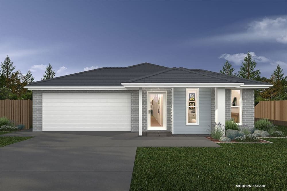 An Artist's Impression of A House with A Black Roof — Evolution Building Group Dapto, NSW