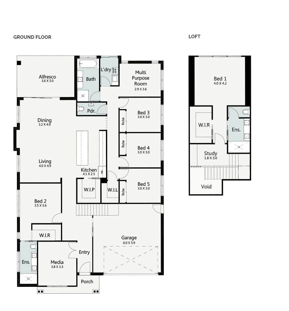 Suffolk with Loft Floorplan