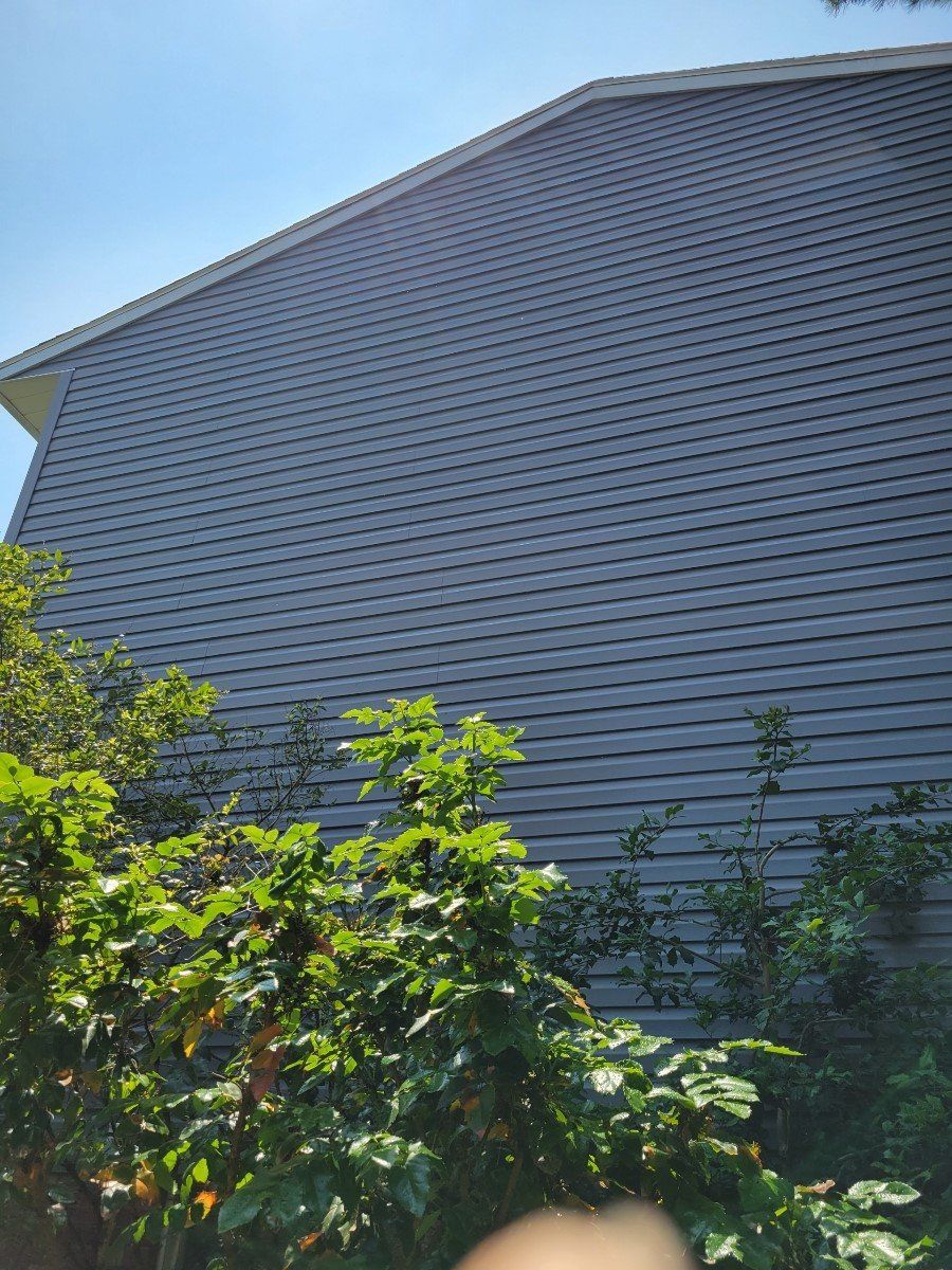 Gray Vinyl Siding House After — Canton, OH — Big T's Power Clean