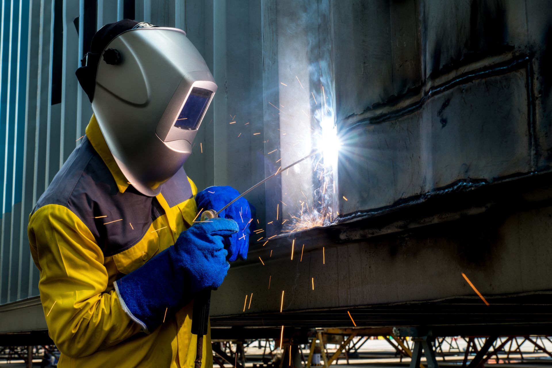 Welding Steel to Repair Container — New Concord, OH — 3-B Welding LLC
