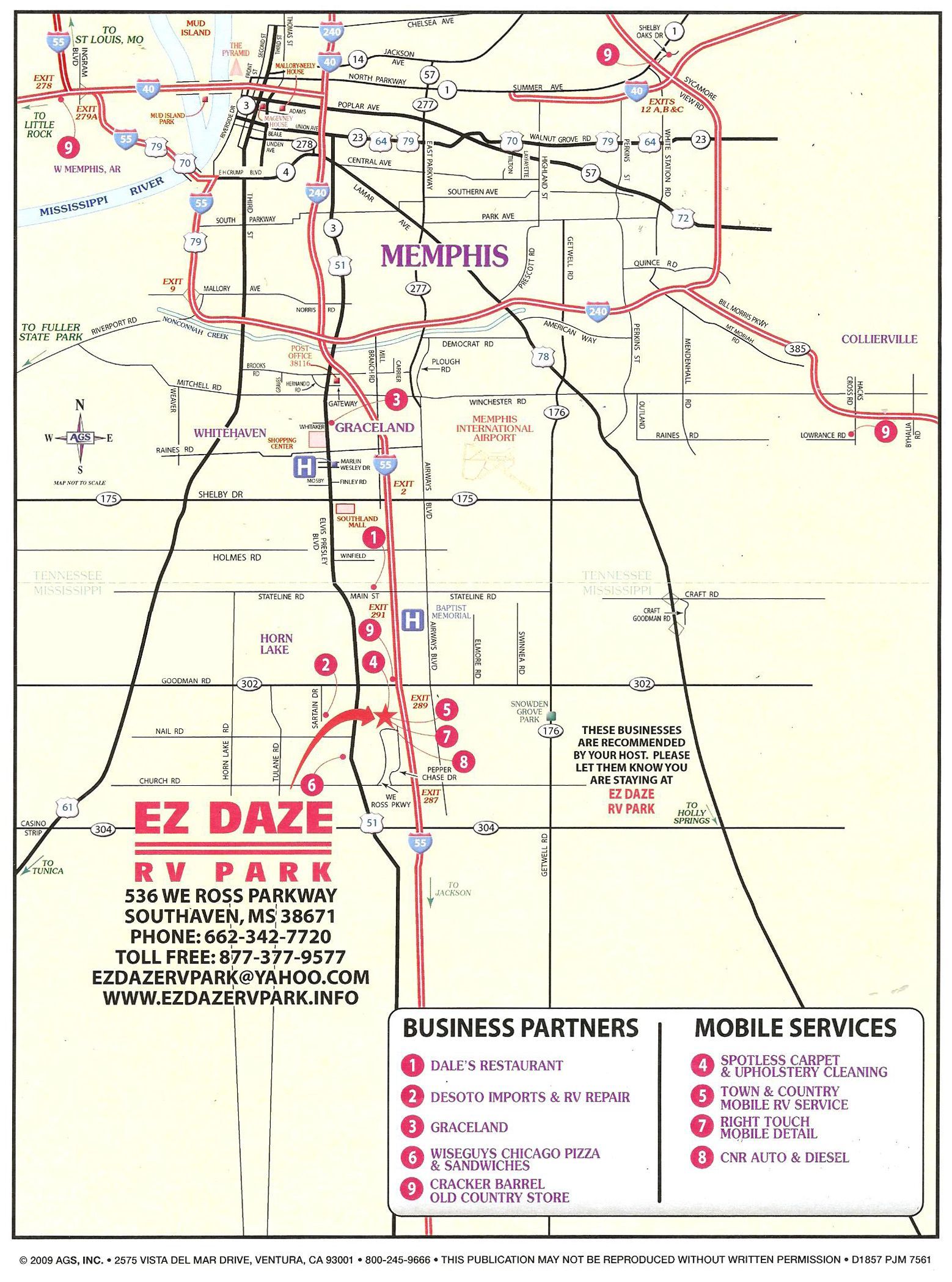 A map of a city with the words `` ez daze '' on it.