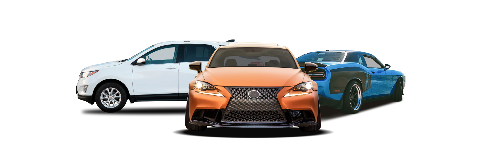 3 cars next to each other | Ridgeline Automotive