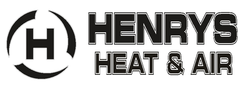 Henrys heat and air logo on a white background