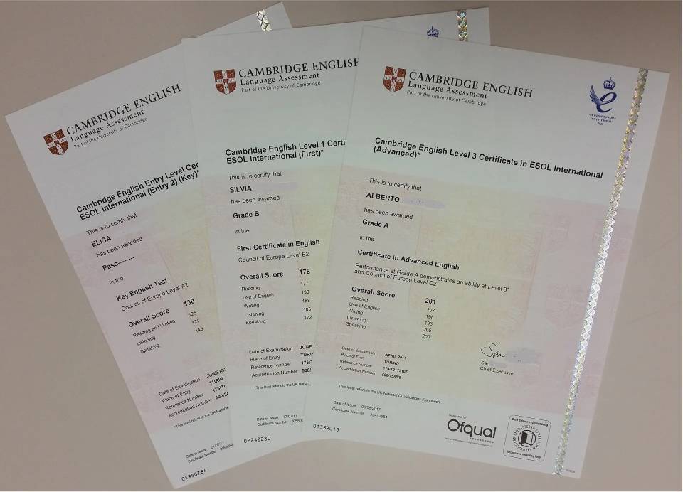 certificazioni cambridge