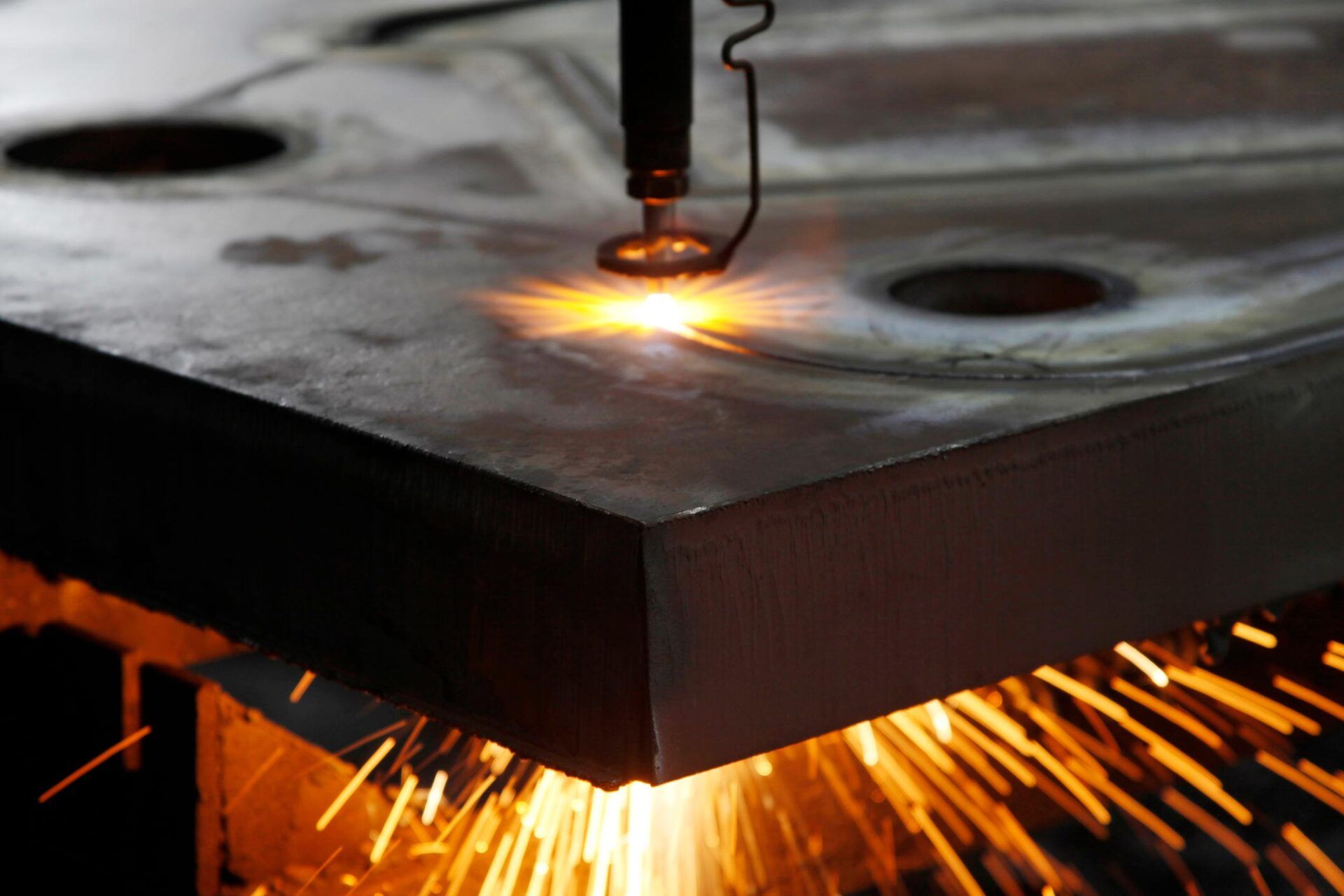 Cutting a Metal — Sand City, CA — Coastal Fabrication Co.