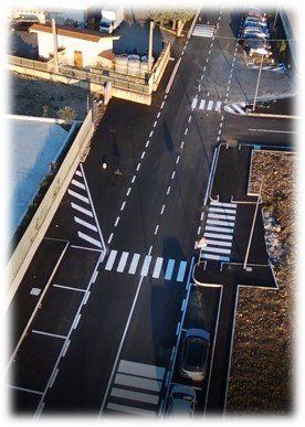 segnaletica orizzontale in vernice