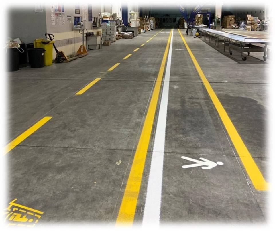 segnaletica di sicurezza orizzontale