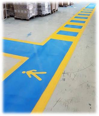 segnaletica di sicurezza pedonale