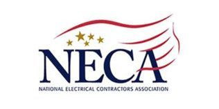 A logo for the national electrical contractors association