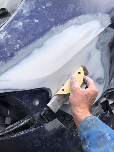 Car bodywork repairs