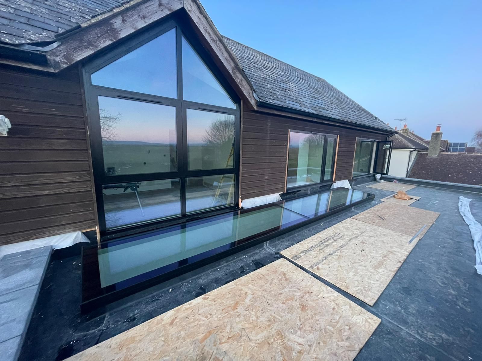Large Structural Rooflight with Slimline Gable