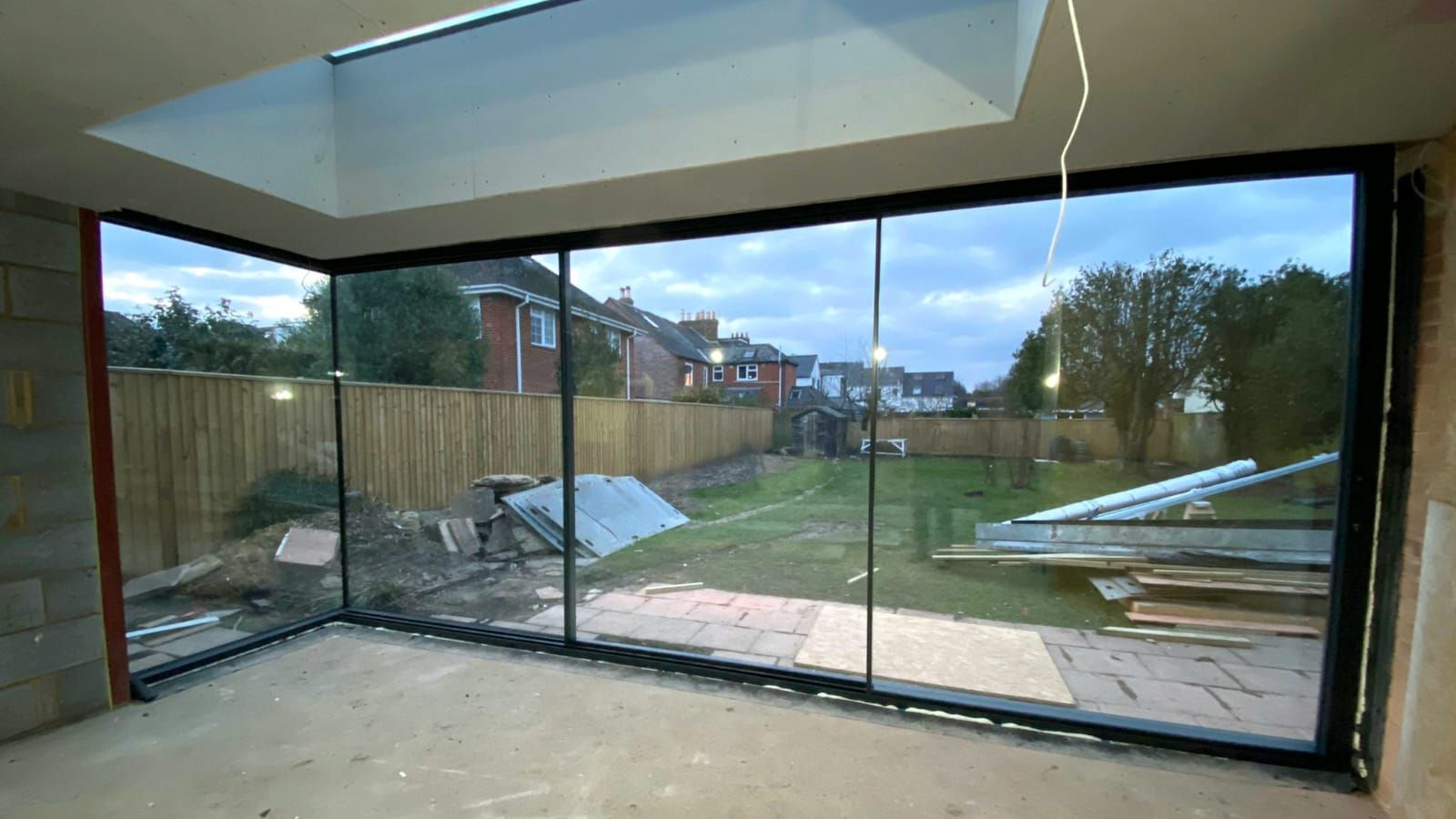 Large corner cor vision sliding set