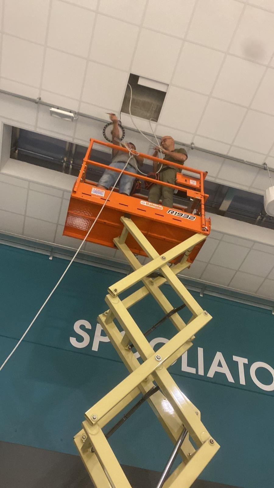 Palestra Webfit a Gorizia realizzazione impianti elettrici - dati - videosorveglianza