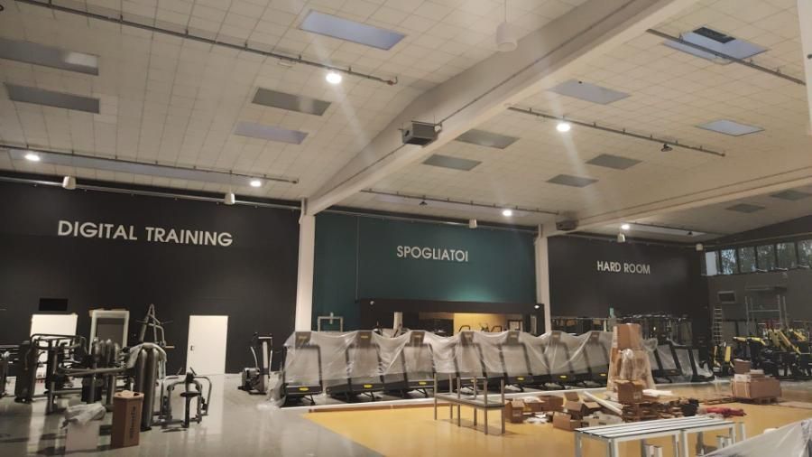 Palestra Webfit a Gorizia realizzazione impianti elettrici - dati - videosorveglianza
