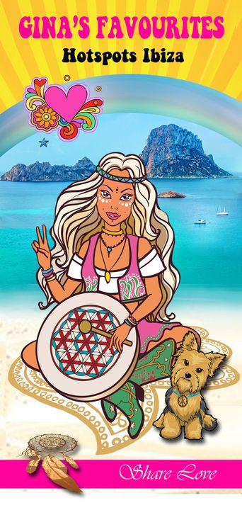 www.ginasfavourites.com-Hotspots-Ibiza-Guidemap-es vedra-Hippiemarkets-shops-stranden-bennirass-tanit-Dansen-Spritual-Beachclubs-Workshops-Gina Petula