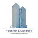Un logotipo para una empresa llamada yuraseck & asociados
