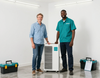 Satisfied HVAC customer