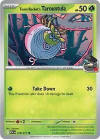 018 217 Team Rocket's Tarountula