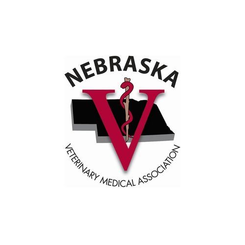 The logo for the nebraska veterinary medical association